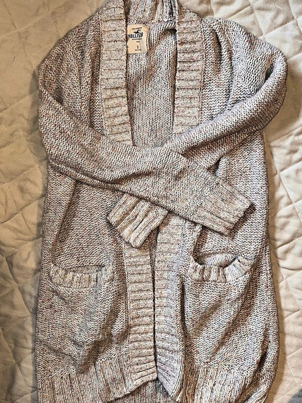 Hollister Multicolor Knit Cardigan Size Small